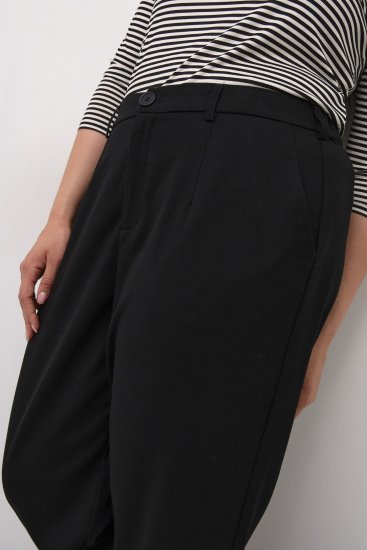 Kaffe Curve Merla Spodnie Głęboka czerń - Jeansy & Spodnie w Dużych Rozmiarach – Plus Size - 