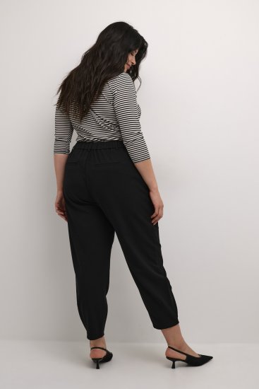 Kaffe Curve Merla Spodnie Głęboka czerń - Jeansy & Spodnie w Dużych Rozmiarach – Plus Size - 
