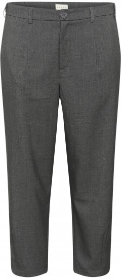 Kaffe Curve Merla Spodnie Dark Grey Melange - Jeansy & Spodnie w Dużych Rozmiarach – Plus Size - 