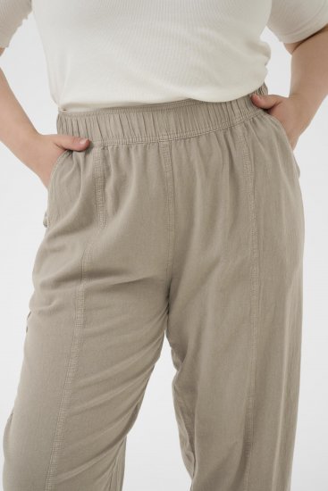 Kaffe Curve Nana Barrel Pants Brindle - Spodnie materiałowe - 