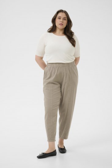 Kaffe Curve Nana Barrel Pants Brindle - Spodnie materiałowe - 