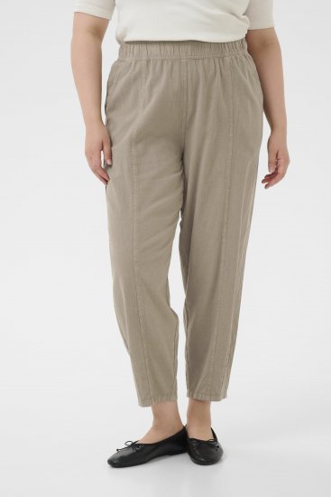 Kaffe Curve Nana Barrel Pants Brindle - Spodnie materiałowe - 