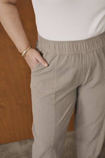 Kaffe Curve Nana Barrel Pants Brindle - Spodnie materiałowe - 