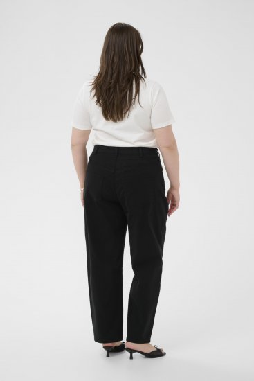Kaffe Curve Brenn Barrel Twill Jeans Washed Black - Jeansy - 