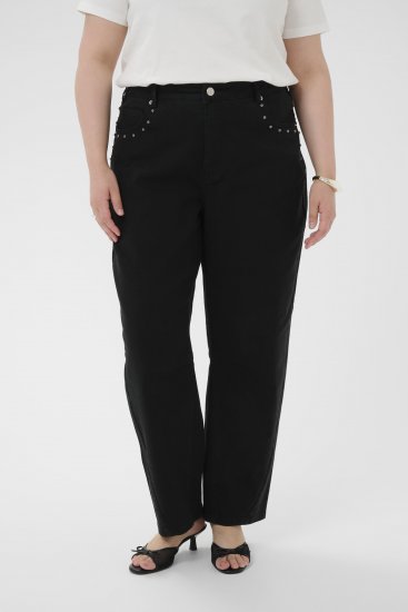 Kaffe Curve Brenn Barrel Twill Jeans Washed Black - Jeansy - 