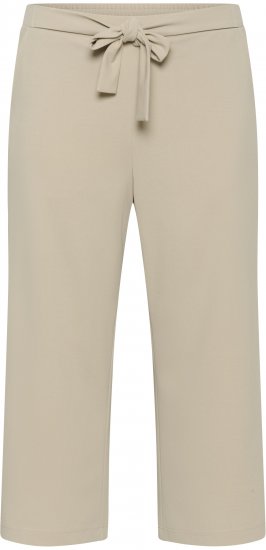 Kaffe Curve Pheolo Cropped Pants Feather Grey - Spodnie materiałowe - 