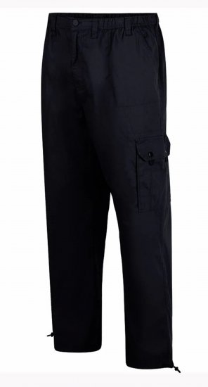 Espionage TR048 Cargo Trousers Black - Bojówki - Spodnie Bojówki Męskie Duże Rozmiary