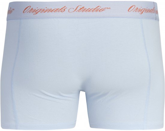 Jack & Jones Norrebro Solid Trunks 3-Pack Blue - Bokserki - Bokserki 2XL-12XL