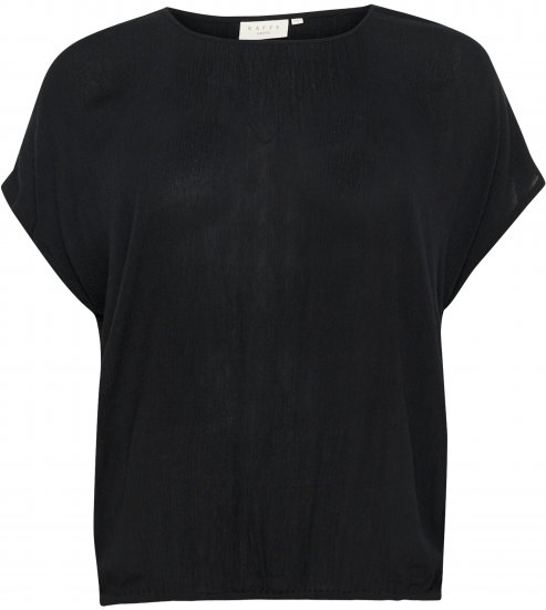 Kaffe Curve Ami Stanley Krótki rękaw Głęboka czerń - T-shirty - 