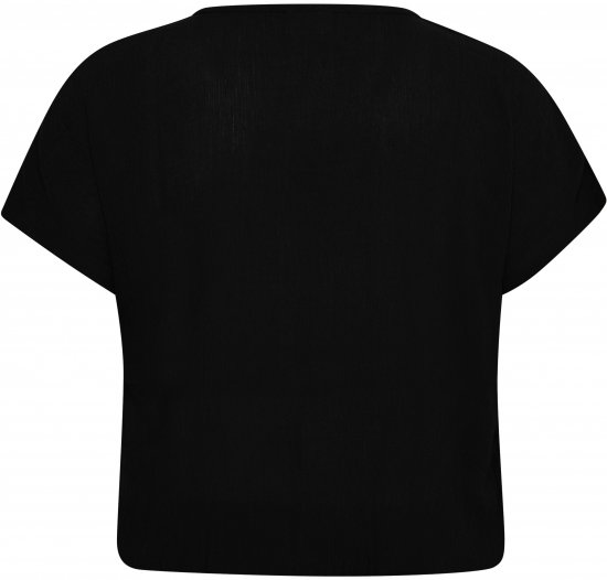 Kaffe Curve Ami Stanley Krótki rękaw Głęboka czerń - T-shirty - 