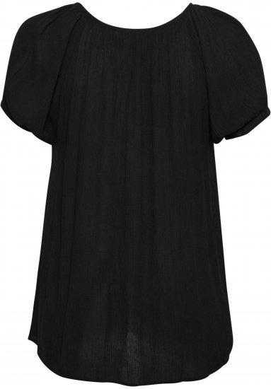Kaffe Curve Ami Krótki rękaw Bluzka Głęboka czerń - T-shirty - 