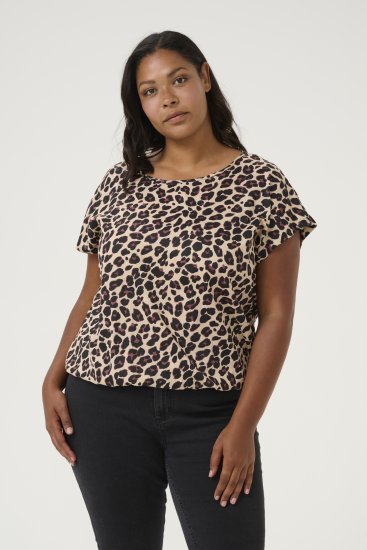 Kaffe Curve Sonna Stanley Top Lamparci print - T-shirty - 