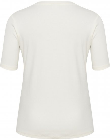 Kaffe Curve Carina T-shirt Chalk - T-shirty - 