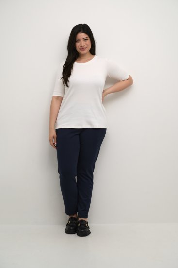 Kaffe Curve Carina T-shirt Chalk - T-shirty - 