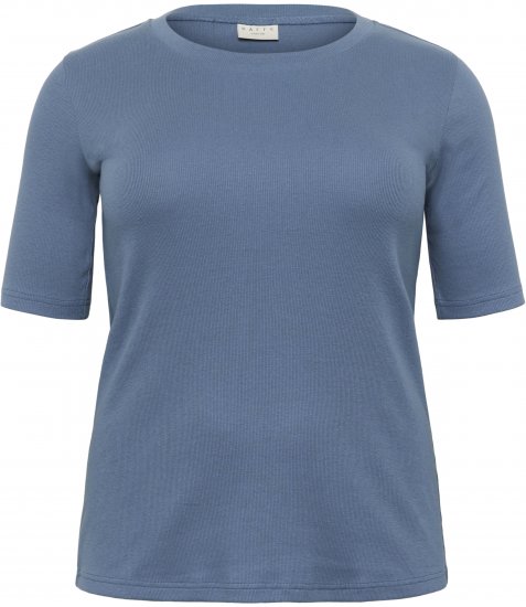 Kaffe Curve Carina T-Shirt Blue - T-shirty - 