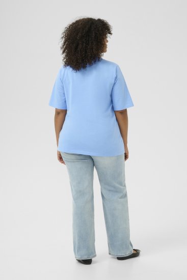 Kaffe Curve Frey T-Shirt Vista Blue - T-shirty - 