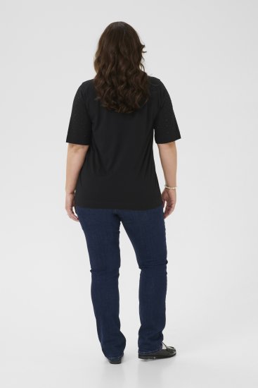 Kaffe Curve Phoelina T-Shirt Black - T-shirty - 