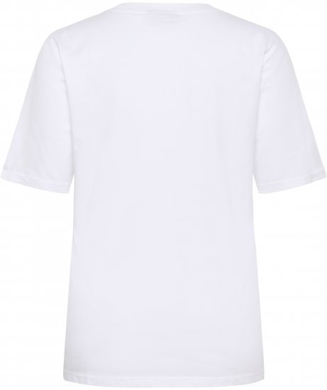 Kaffe Curve Chari T-Shirt Optical White - T-shirty - 