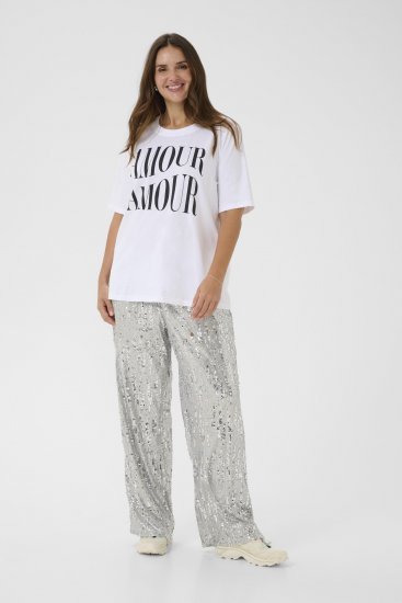 Kaffe Curve Chari T-Shirt Optical White - T-shirty - 