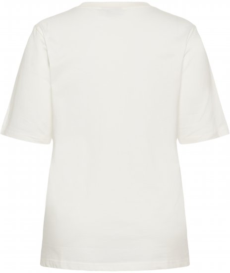 Kaffe Curve Chari T-Shirt Chalk - T-shirty - 