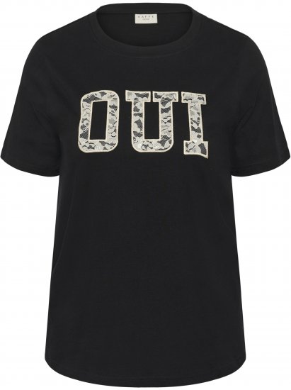 Kaffe Curve Lucie T-Shirt Black - T-shirty - 