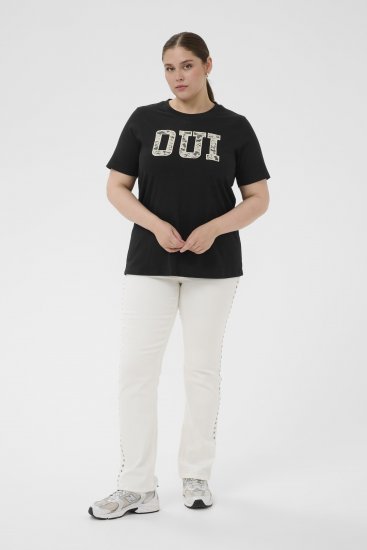 Kaffe Curve Lucie T-Shirt Black - T-shirty - 