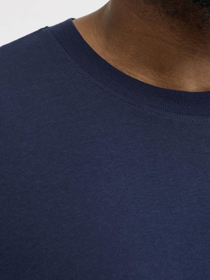 Jack & Jones Brandon T-Shirt Blue - Koszulki - T-shirty meskie Duże Rozmiary - 2XL-14XL