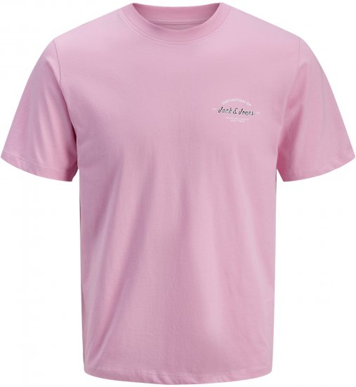 Jack & Jones Brandon T-Shirt Pink - Koszulki - T-shirty meskie Duże Rozmiary - 2XL-14XL