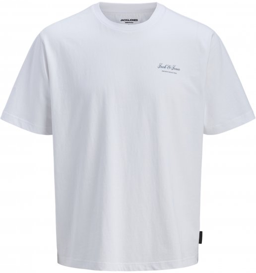 Jack & Jones Archive T-shirt Biały - Koszulki - T-shirty meskie Duże Rozmiary - 2XL-14XL