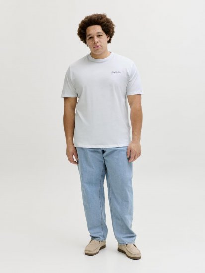 Jack & Jones Archive T-shirt Biały - Koszulki - T-shirty meskie Duże Rozmiary - 2XL-14XL