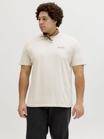 Jack & Jones Archive T-shirt Szary - Koszulki - T-shirty meskie Duże Rozmiary - 2XL-14XL