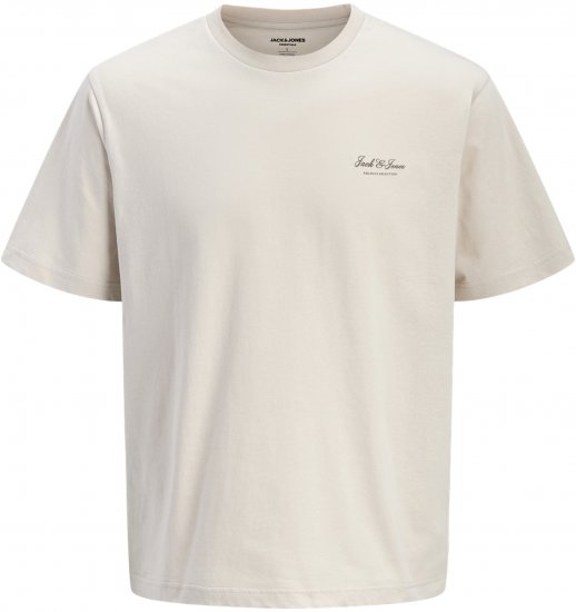 Jack & Jones Archive T-shirt Szary - Koszulki - T-shirty meskie Duże Rozmiary - 2XL-14XL