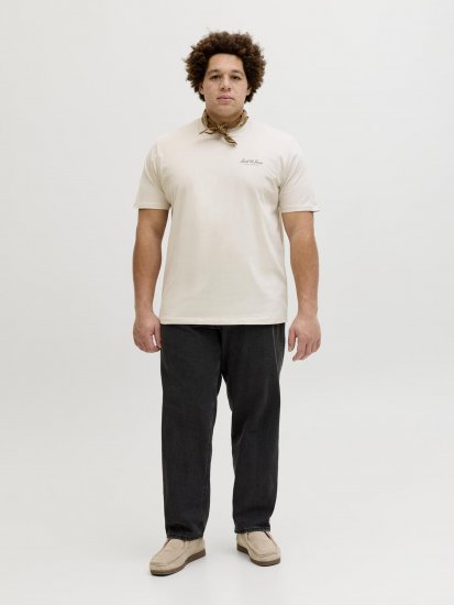 Jack & Jones Archive T-shirt Szary - Koszulki - T-shirty meskie Duże Rozmiary - 2XL-14XL