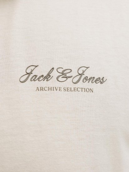 Jack & Jones Archive T-shirt Szary - Koszulki - T-shirty meskie Duże Rozmiary - 2XL-14XL