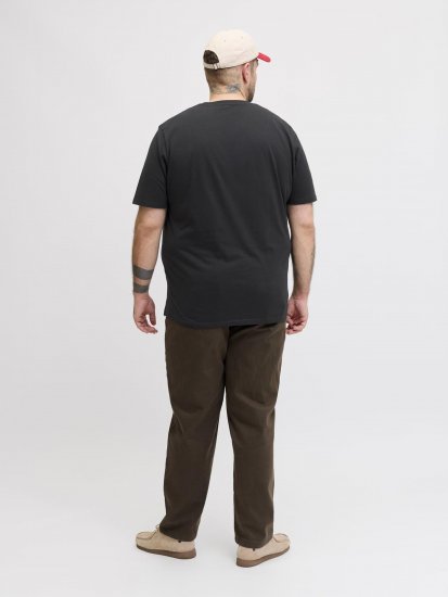 Jack & Jones Archive T-shirt Czarny - Koszulki - T-shirty meskie Duże Rozmiary - 2XL-14XL