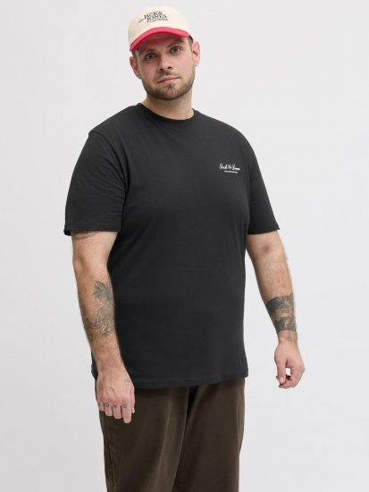 Jack & Jones Archive T-shirt Czarny - Koszulki - T-shirty meskie Duże Rozmiary - 2XL-14XL