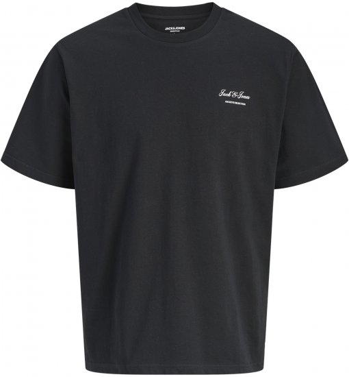 Jack & Jones Archive T-shirt Czarny - Koszulki - T-shirty meskie Duże Rozmiary - 2XL-14XL