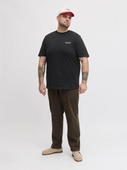 Jack & Jones Archive T-shirt Czarny - Koszulki - T-shirty meskie Duże Rozmiary - 2XL-14XL