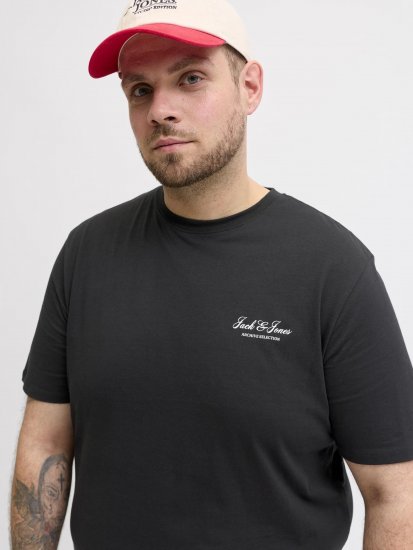 Jack & Jones Archive T-shirt Czarny - Koszulki - T-shirty meskie Duże Rozmiary - 2XL-14XL