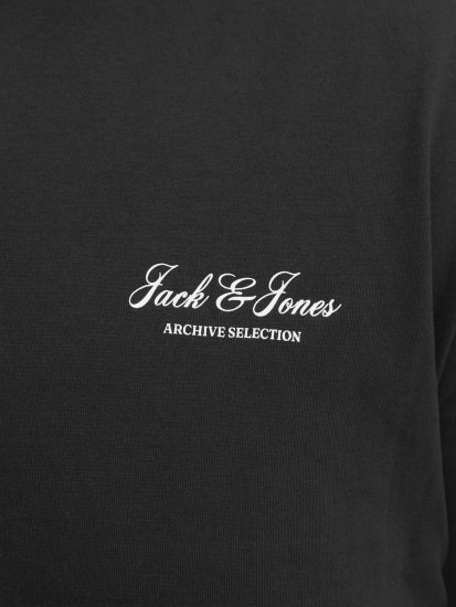 Jack & Jones Archive T-shirt Czarny - Koszulki - T-shirty meskie Duże Rozmiary - 2XL-14XL