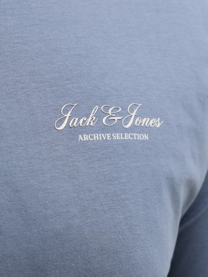 Jack & Jones Archive T-shirt Szary - Koszulki - T-shirty meskie Duże Rozmiary - 2XL-14XL