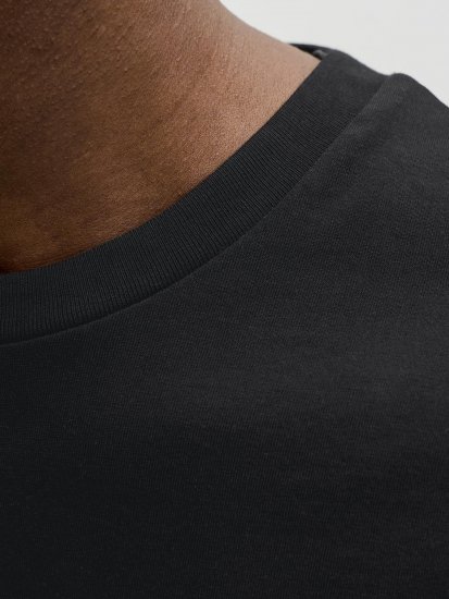 Jack & Jones Grayson T-shirt Czarny - Koszulki - T-shirty meskie Duże Rozmiary - 2XL-14XL