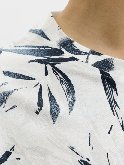Jack & Jones Honolulu T-Shirt White - Koszulki - T-shirty meskie Duże Rozmiary - 2XL-14XL