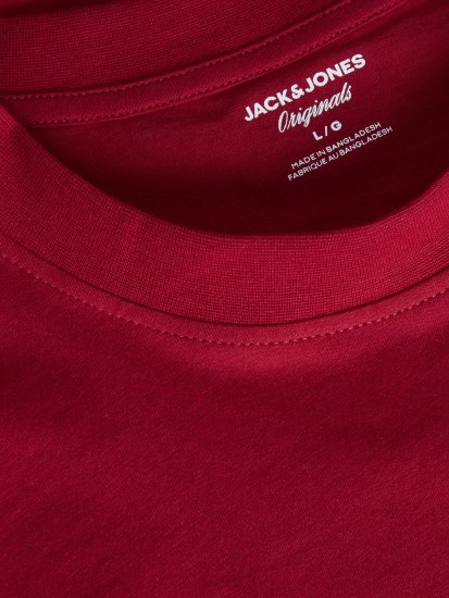 Jack & Jones Catskills T-shirt Czerwony - Koszulki - T-shirty meskie Duże Rozmiary - 2XL-14XL