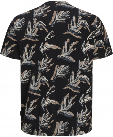 Jack & Jones Montauk T-Shirt Black - Koszulki - T-shirty meskie Duże Rozmiary - 2XL-14XL