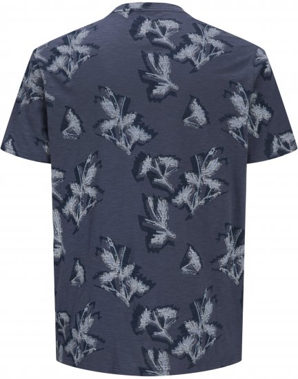 Jack & Jones Montauk T-Shirt Blue - Koszulki - T-shirty meskie Duże Rozmiary - 2XL-14XL