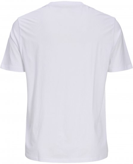 Jack & Jones Blaneo Short Sleeve T-Shirt White - Koszulki - T-shirty meskie Duże Rozmiary - 2XL-14XL