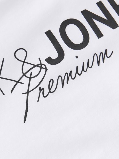 Jack & Jones Blaneo Short Sleeve T-Shirt White - Koszulki - T-shirty meskie Duże Rozmiary - 2XL-14XL