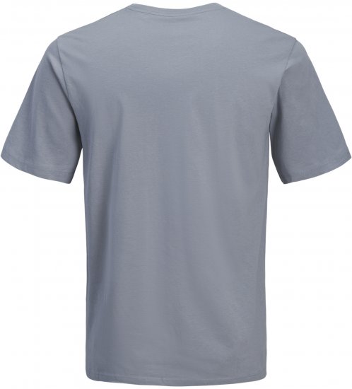 Jack & Jones Catskills Worldwide T-shirt Niebieski - Koszulki - T-shirty meskie Duże Rozmiary - 2XL-14XL