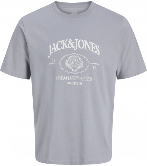 Jack & Jones Nantucket T-Shirt Niebieski - Koszulki - T-shirty meskie Duże Rozmiary - 2XL-14XL